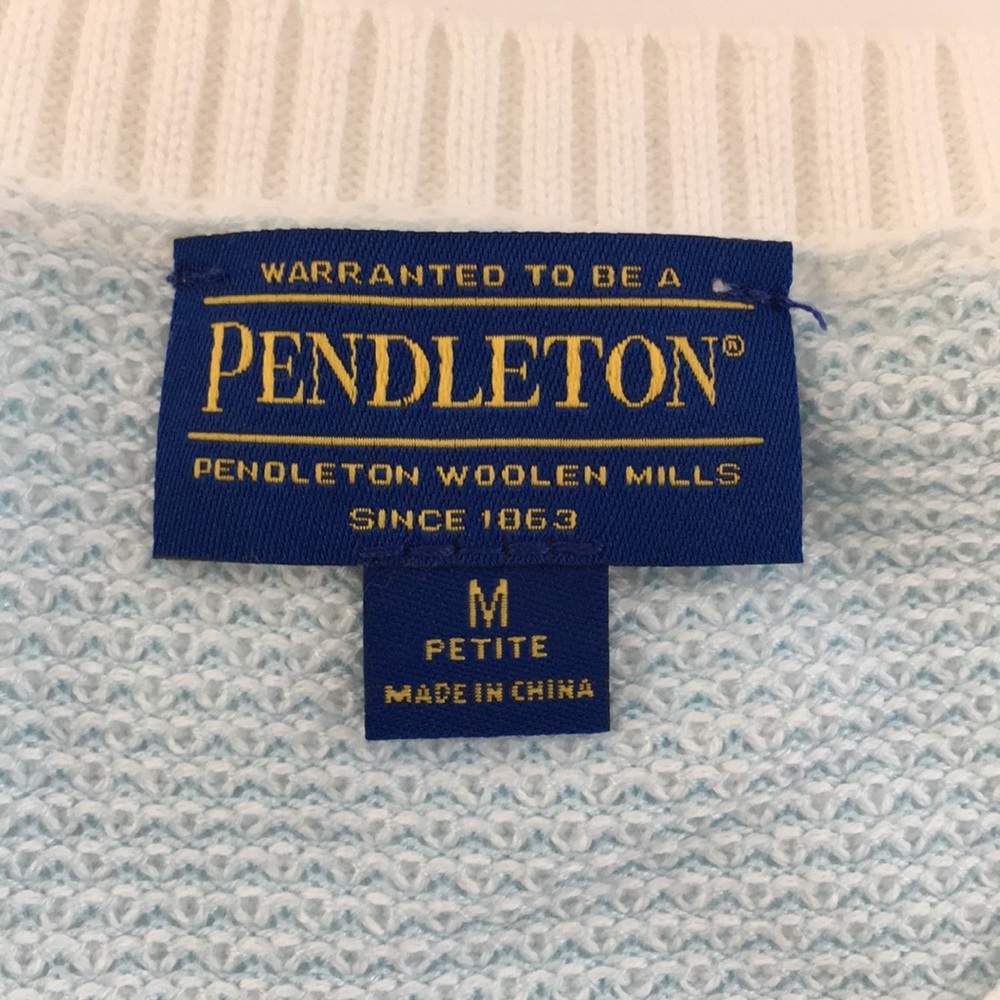 New Pendleton Petite Sweater Button Fro - image 6